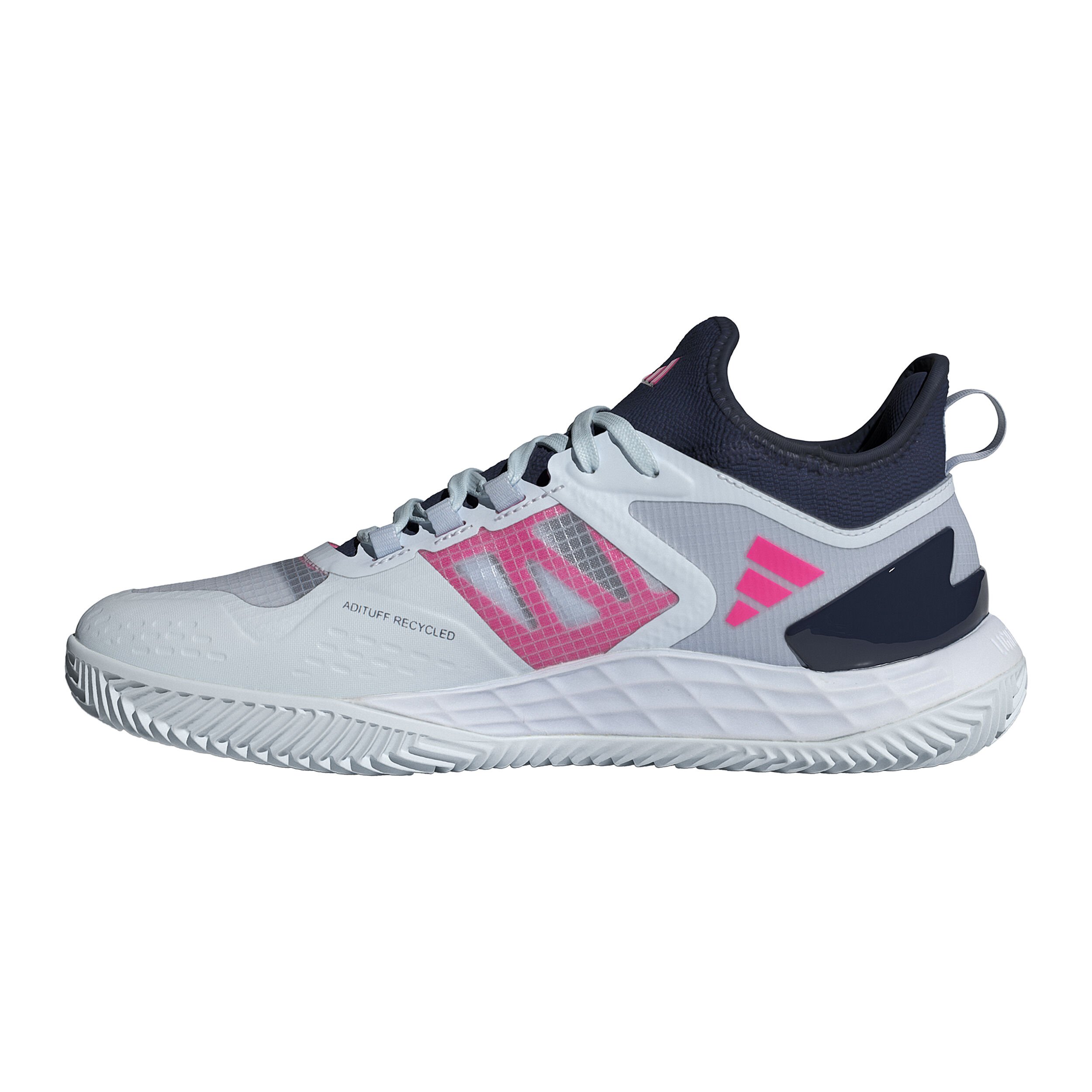 adidas Adizero Ubersonic 4.1 Chaussure Terre Battue Hommes - Gris Clair , Bleu Foncé