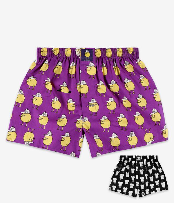 Lousy Livin T&Z Mixed Boxershorts (toast purple black zitrone) 2er Pack