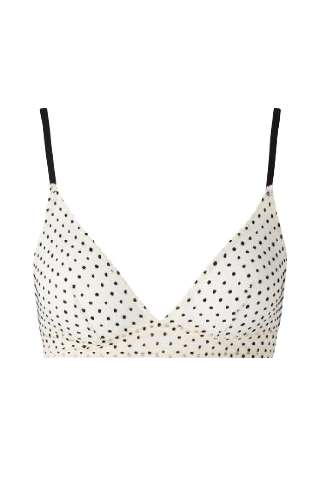 Understatement Underwear Mesh Triangle Bralette cream black