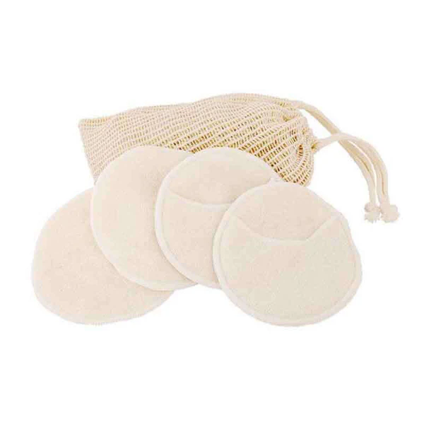 Croll & Denecke 4 Disques Démaquillants en Bambou + Filet de Lavage 4