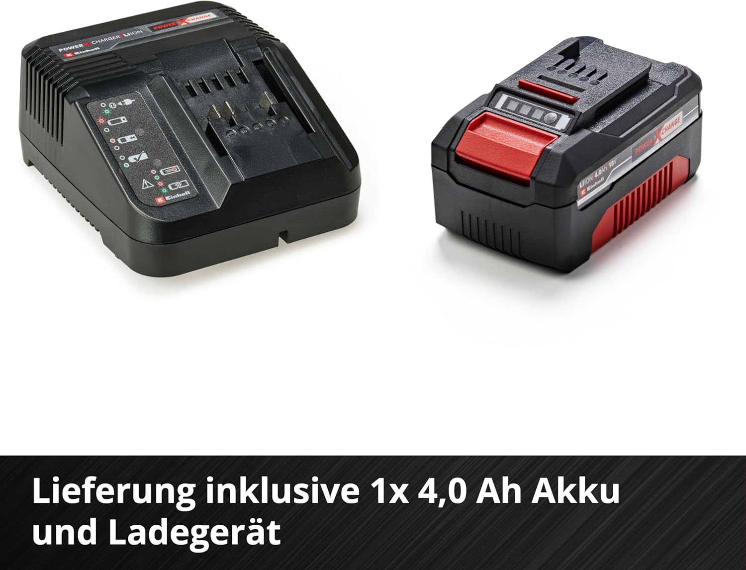 Einhell Akku-Rasenmäher GE-cm 18/33 Li Kit Power X-Change (18 V, 33 cm Schnittbreite, bis 200 m², Brushless, 30L Fangkorb, 25-65 mm Schnitthöhe, inkl. 4,0 Ah Akku und Ladegerät)