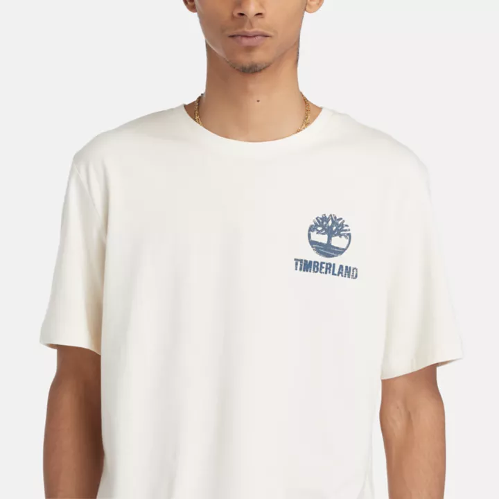 T-shirt à motif non teint pour homme en non teint