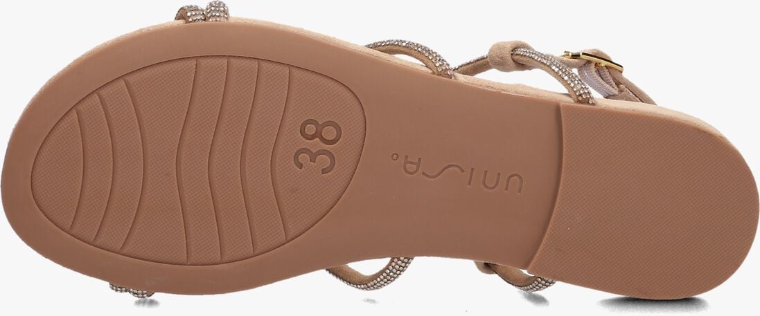 beige unisa platte sandalen cooper
