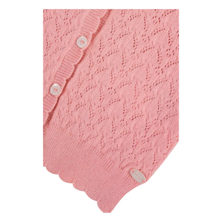 Tartine et Chocolat Cardigan Ajouré | Rose bonbon