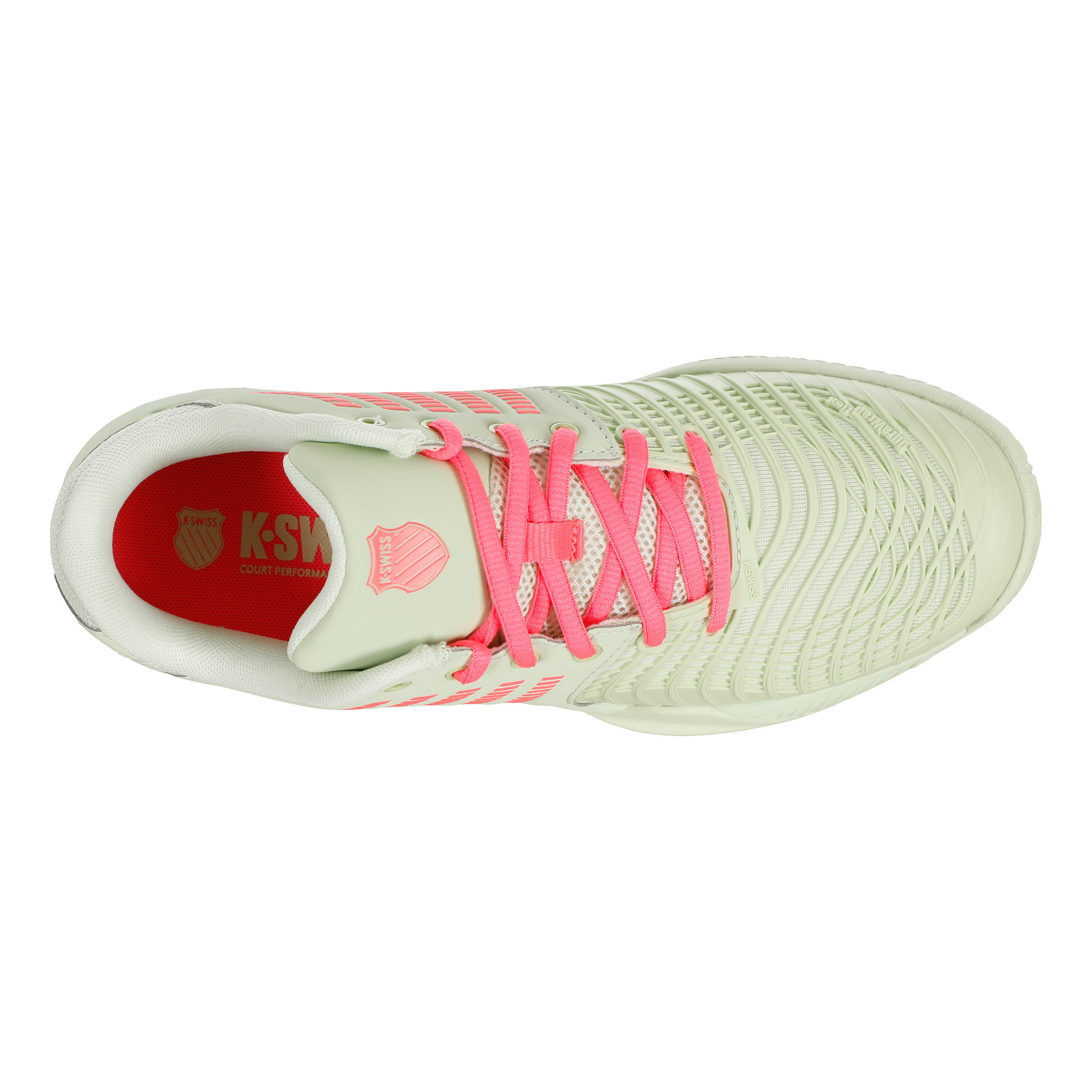 K-Swiss Express Light 3 Chaussure Terre Battue Femmes - Sauge, Corail