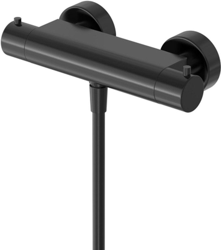Hotbath - Cobber B008 - Douchethermostaat - Geborsteld Zwart PVD - Messing