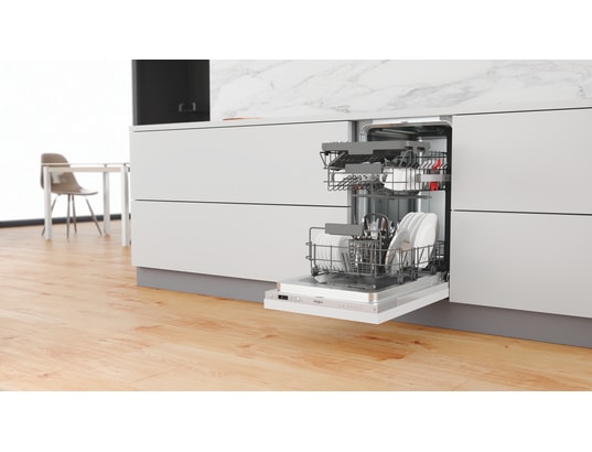 WHIRLPOOL - Lave vaisselle tout integrable 45 cm WSIC3M27C, 45 cm, 6 ème sens, 6 programmes