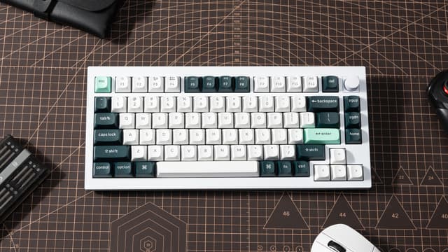 Keychron Q1 HE Shell White Trådløst gaming tastatur