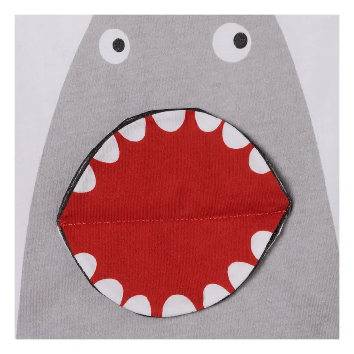Stella McCartney Kids T-Shirt Tête de Requin | Blanc