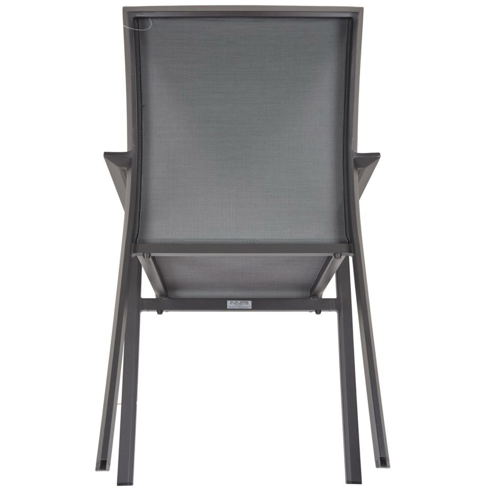 7-teilige Tischgruppe SILEA/RANA -grau-braun - Aluminium