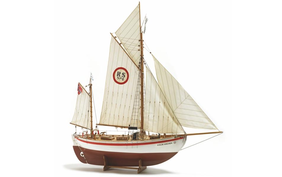 Bausatz Segelschiff Colin Archer, 1270 mm 1:15<br>Detailgetreuer Segelschiff Modellbausatz
