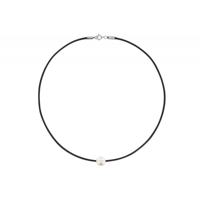 Set Collier et Bracelet Lien La Perle Blanche des Poulettes - Classics - Noir