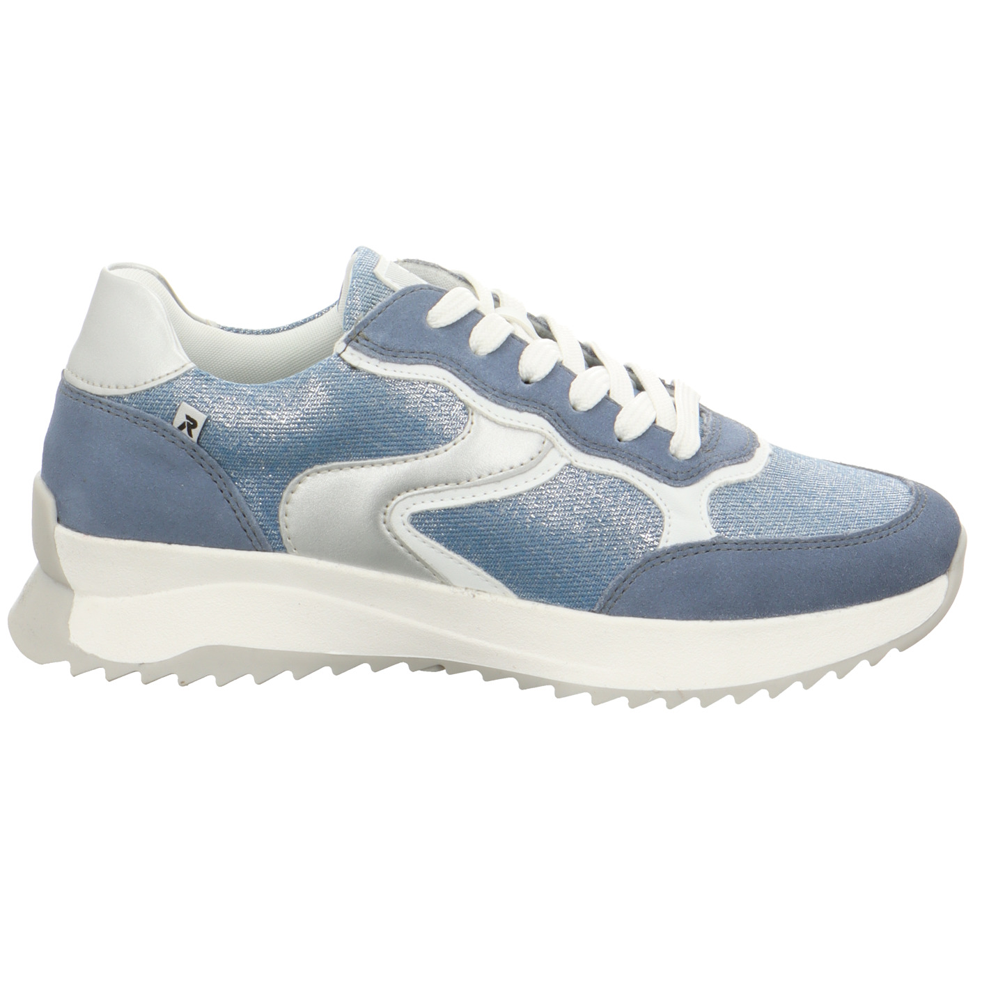 Schnürschuh blau