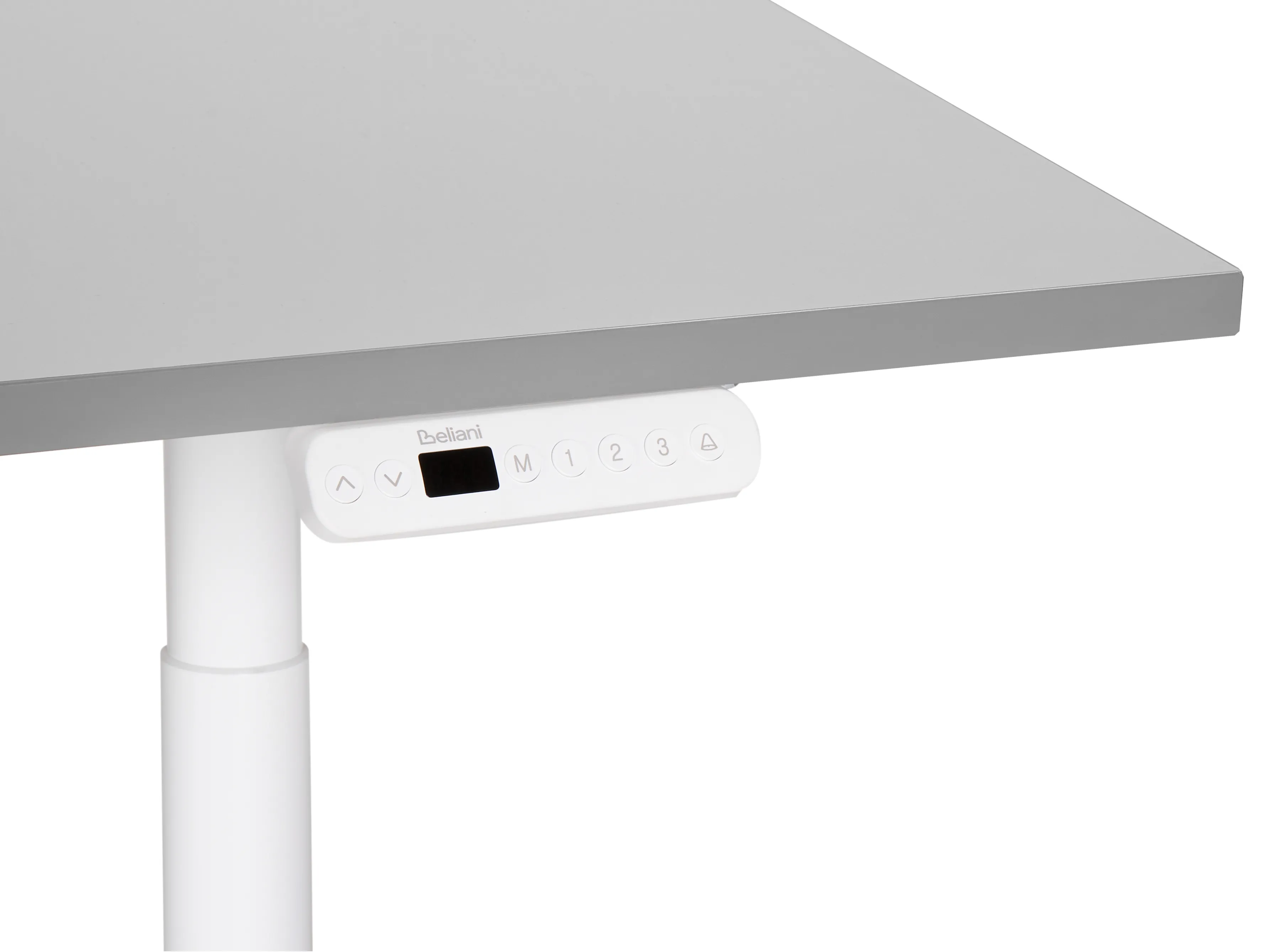 Elektrisch verstelbaar sta-bureau DESTINAS Grijs/wit 120 cm 72 cm