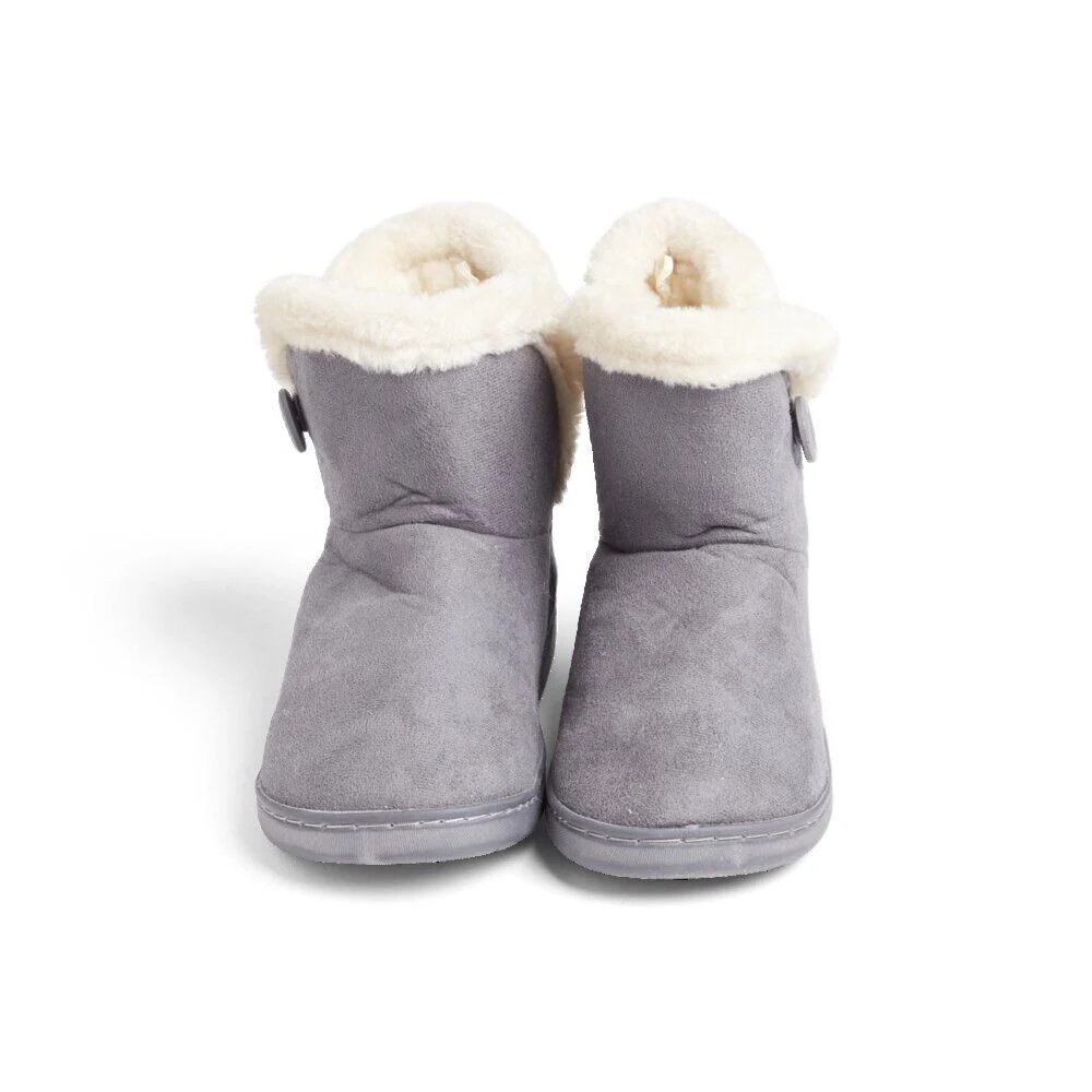 Chaussons bottes fourrées femme grises - pointure 36 à 41