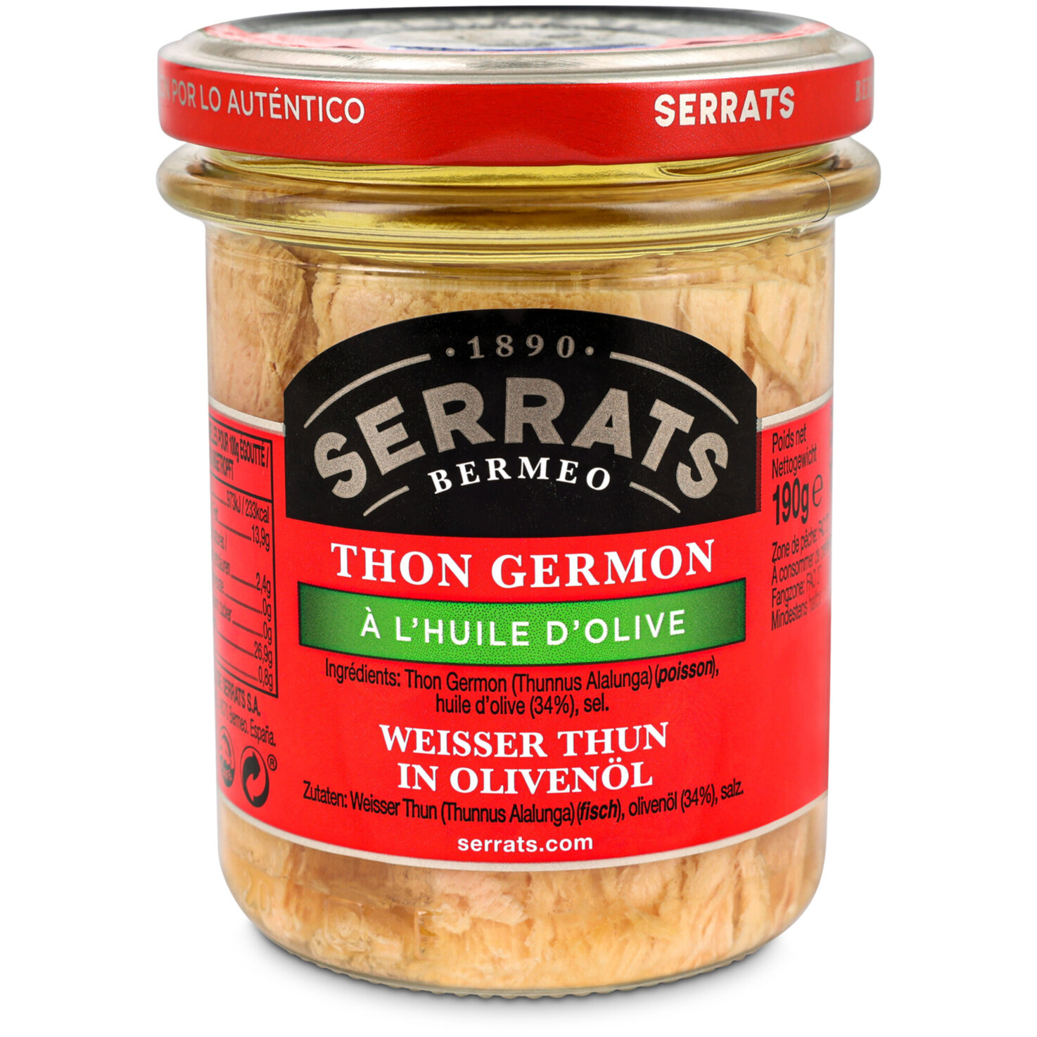 Serrats Thon weiss MSC in Olivenöl