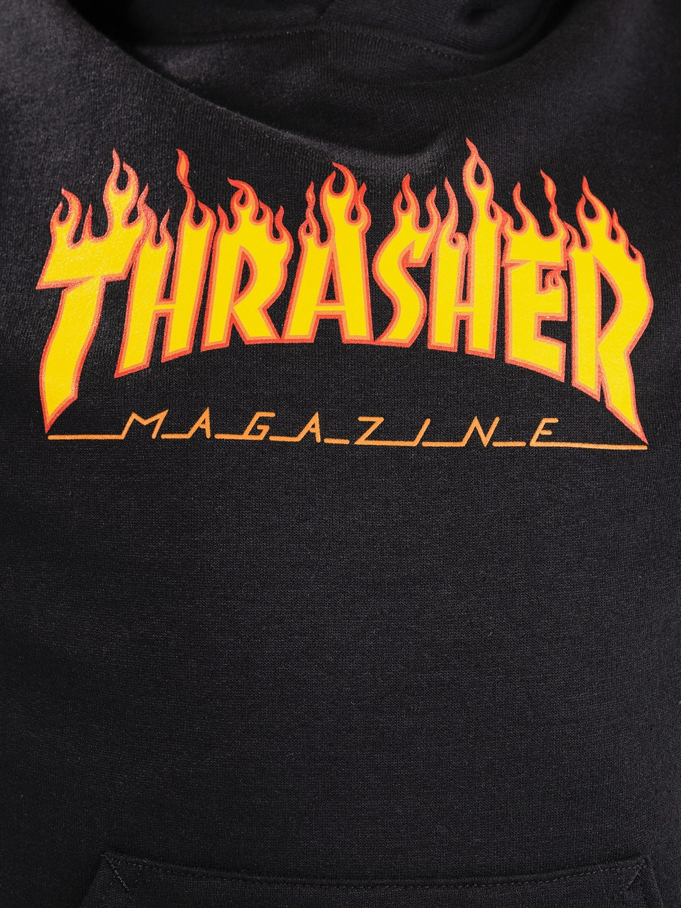 Thrasher Flame Kids Kids Hoodie black