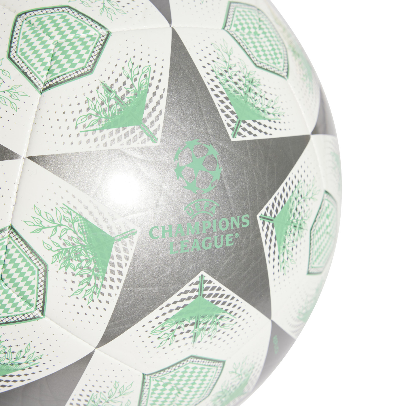 Adidas UEFA Champions League Club Voetbal Maat 5 2024-2025 Wit Zilver Groen