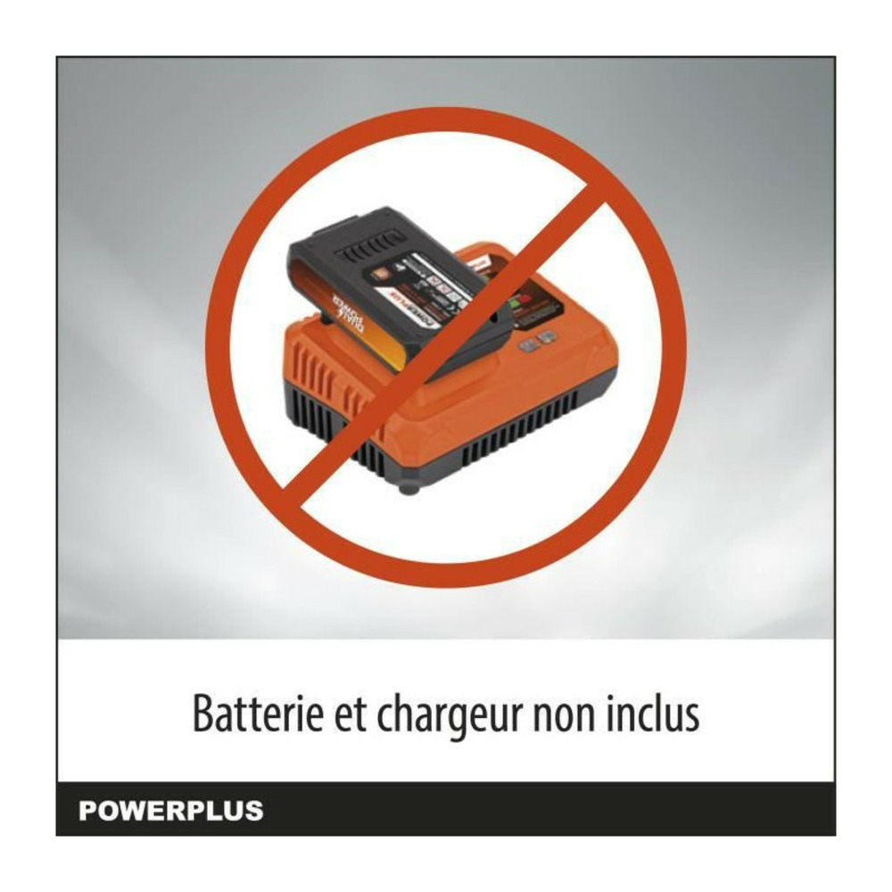 Tronçonneuse a batterie 20v dual power powdpg7570 - guide de 300 mm - livrée sans batterie ni chargeur