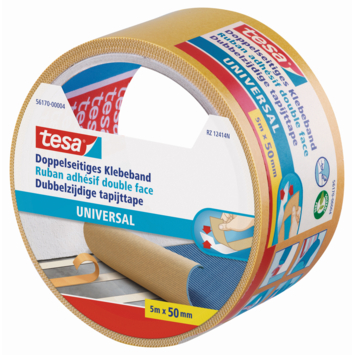 Tesa Universal dubbelzijdig kleefband 25 m x 50 mm
