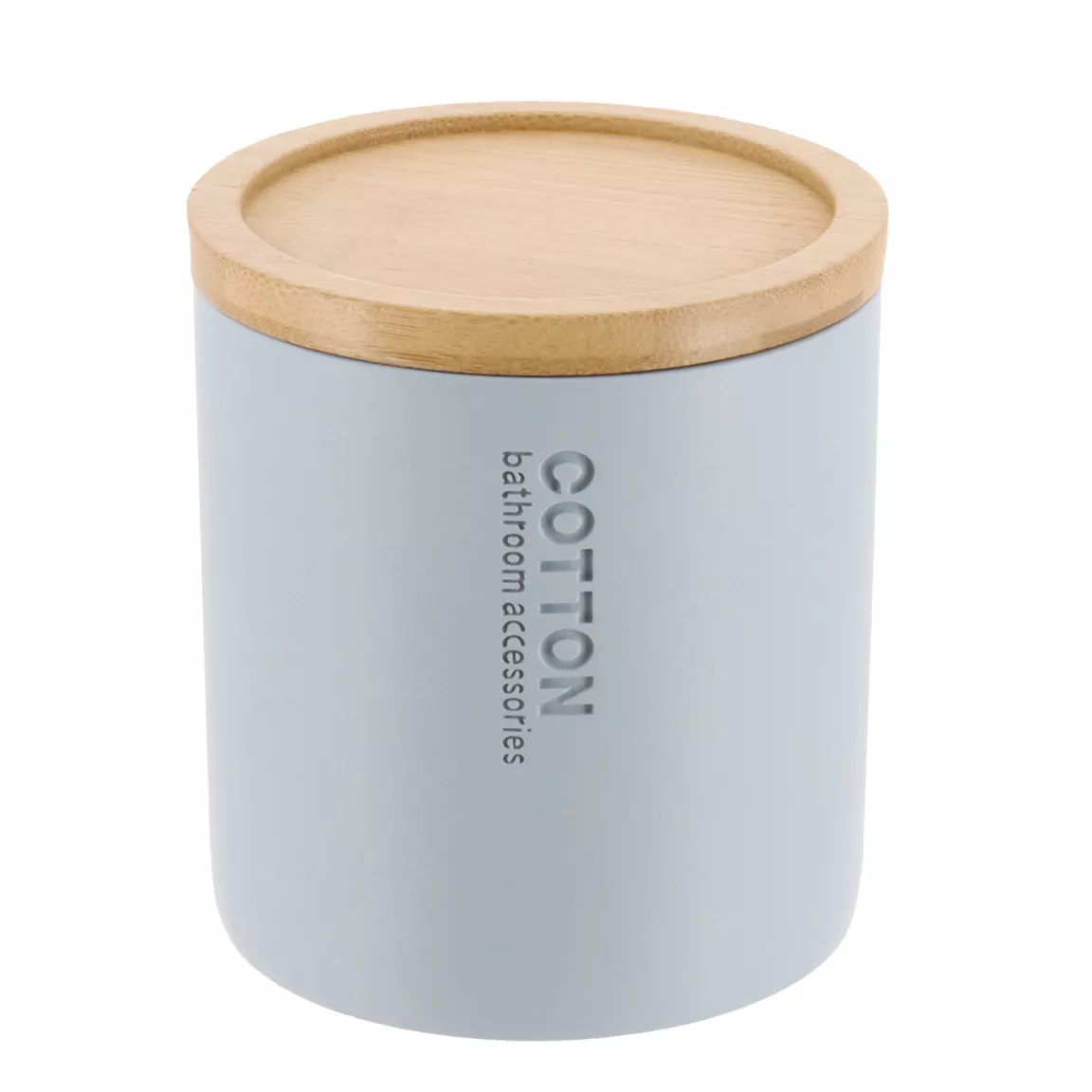 Boite à coton Purebamboo Bleu clair