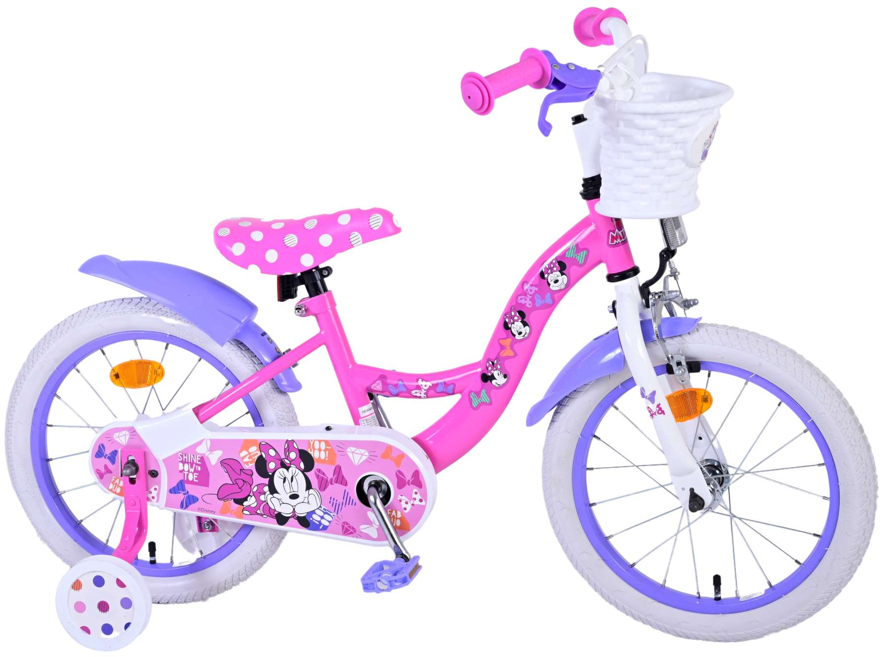 Kinderfahrrad Disney Minnie Cutest Ever Mädchen 16 Zoll Kinderrad Rosa