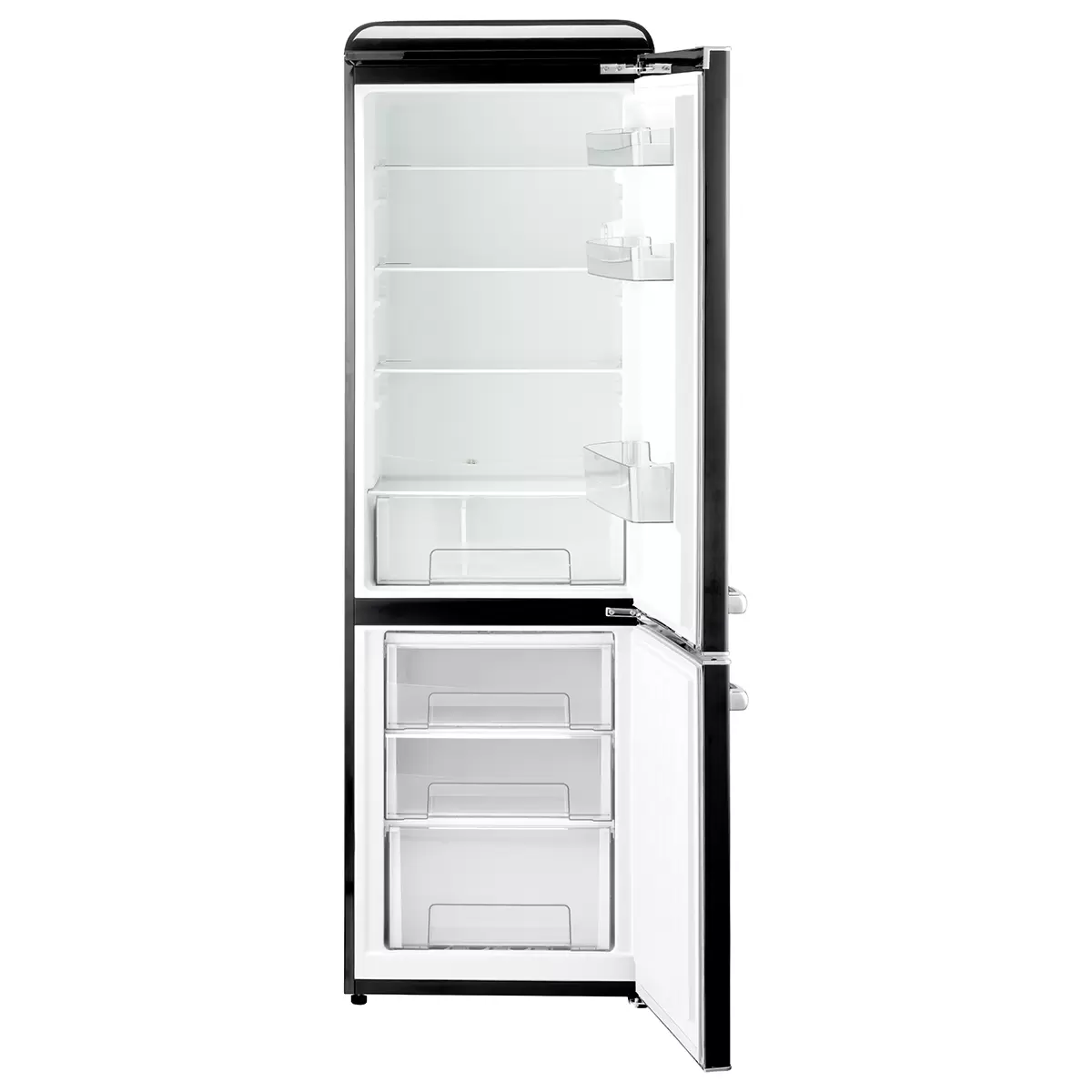 Kühlschrank Frescolino Classic schwarz,silber