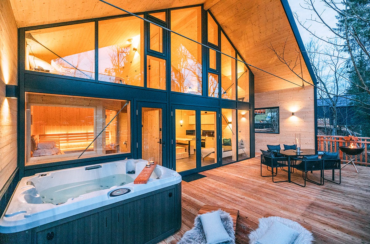 Romantikurlaub im Baumhaus Chalet für 2