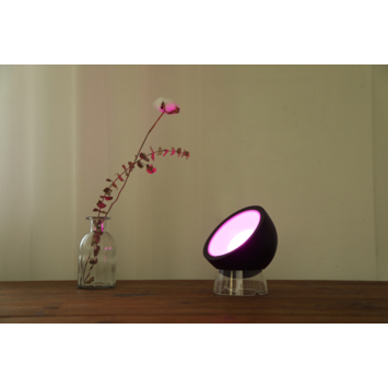 Lutec Connect tafellamp Globe zwart LED, wit en gekleurd licht