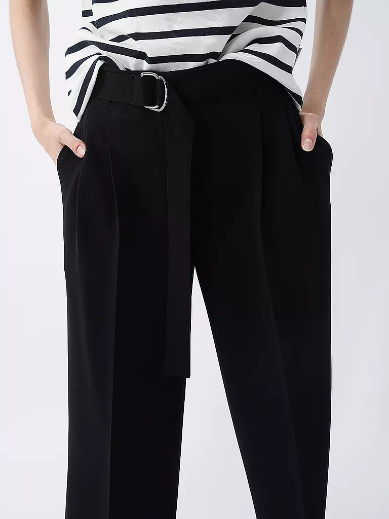 BOSS Marlenehose TAPIANA schwarz