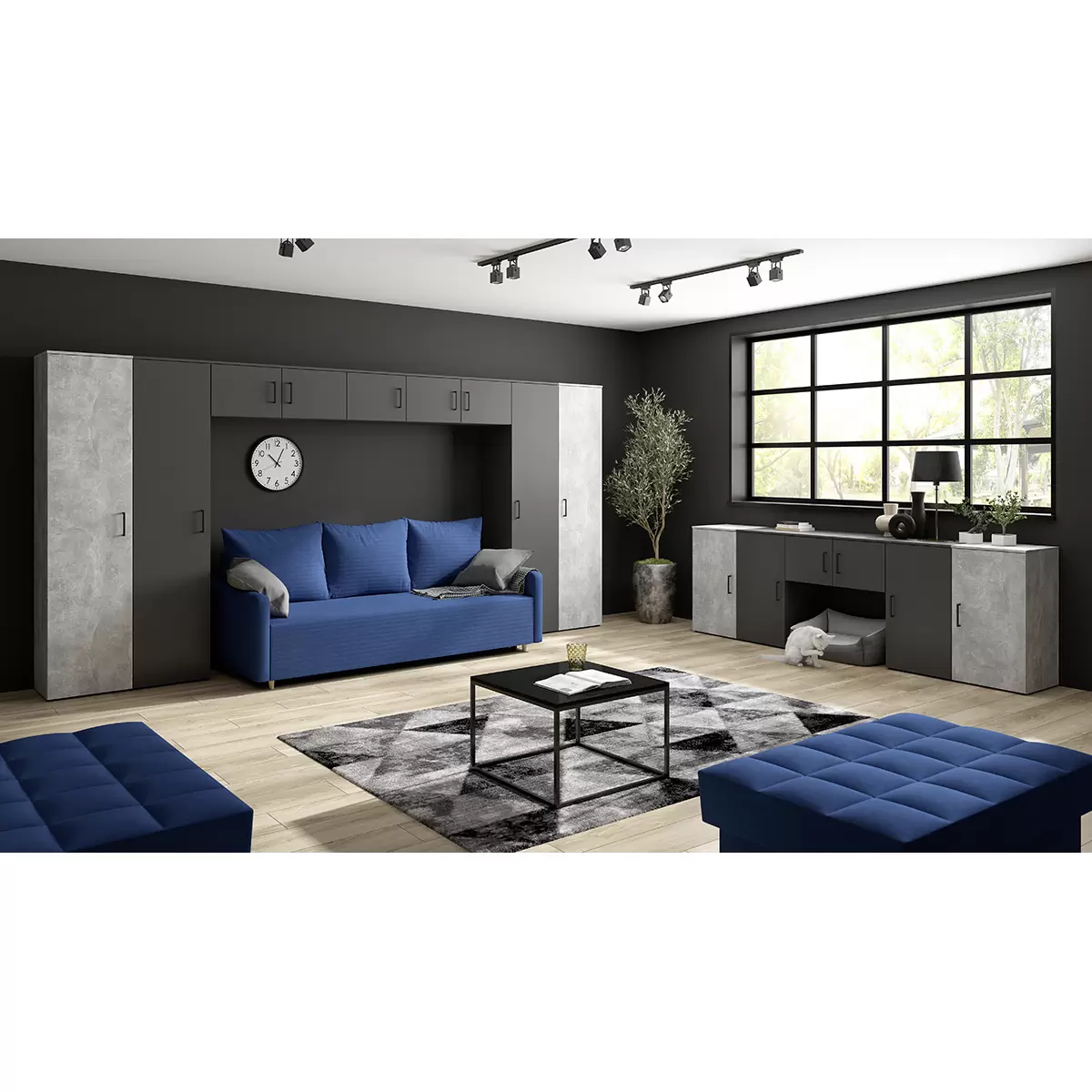 Regal 1T Cabinet Anthrazit