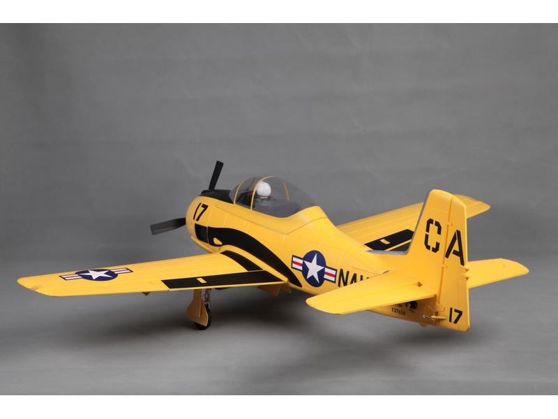 FMS Warbird Trojan T-28D V4 1400 mm, gelb PNP Detaillierter Scale Warbird mit elektrischem Einziehfahrwerk