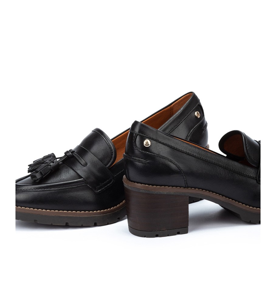 Mocassins de couro Pikolinos Llanes, pretos