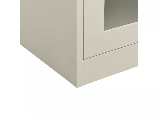 Armoire de bureau Gris clair 90x40x90 cm Acier