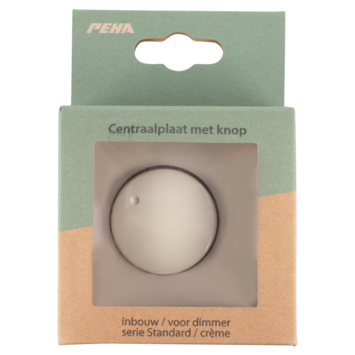 Peha Standard centraalplaat dimmer creme
