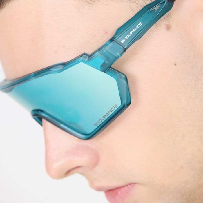 Endurance Unisex Solbriller Mathieu Full Frame Sports Glass Blå