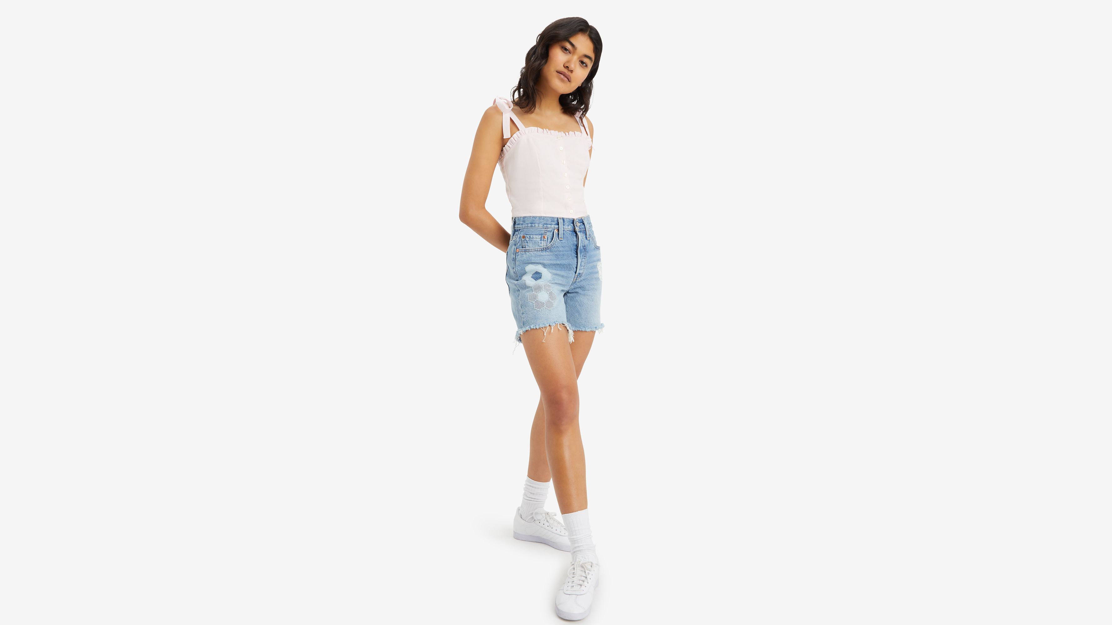 Short 501® mi-cuisse - Geo Florals Short - Bleu