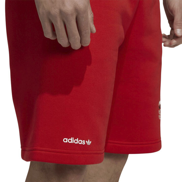 adidas logo play shorts Red