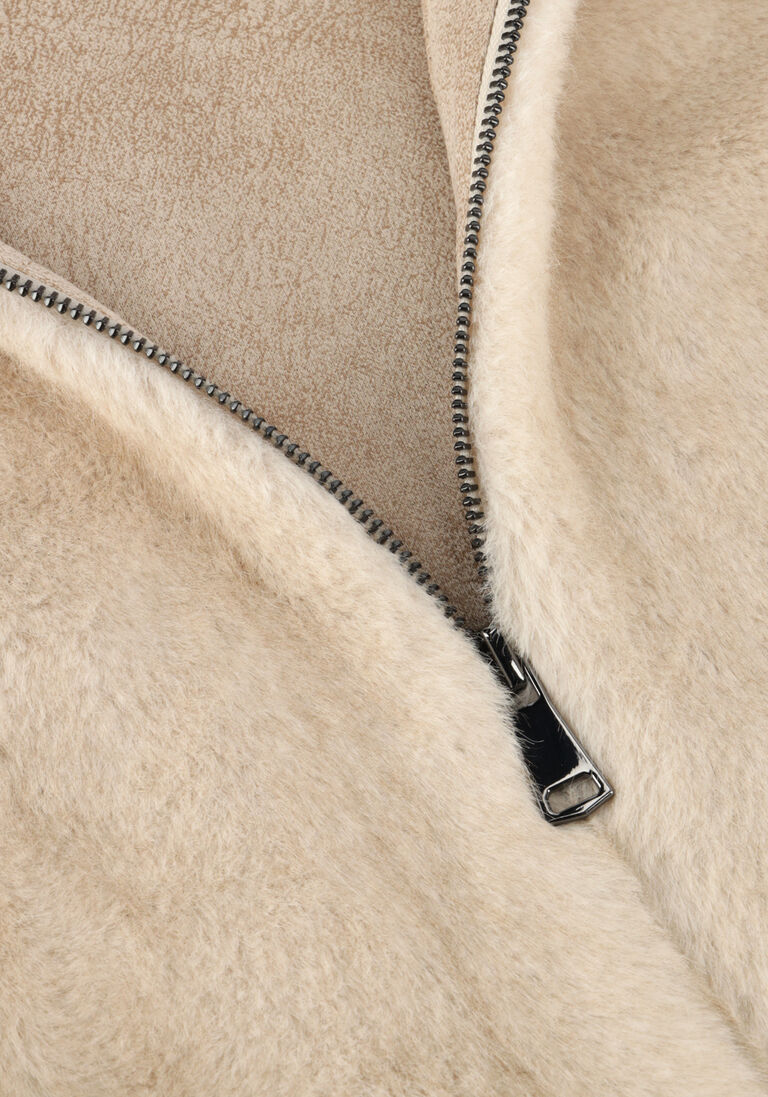 creme alter ego faux fur jas linn