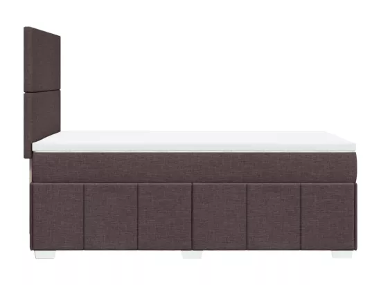 Sommier à lattes de lit avec matelas Marron foncé 90x190 cm