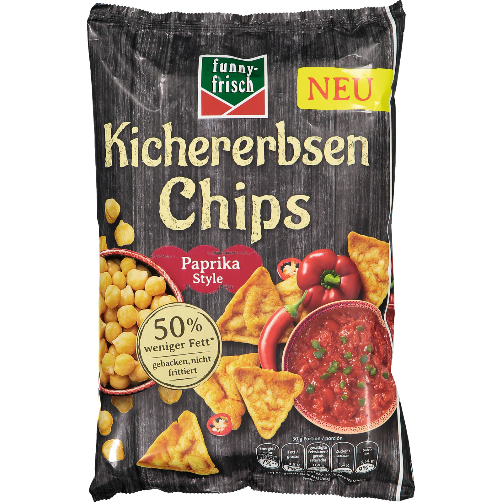 FF Kichererbsen Chips Paprika 80g