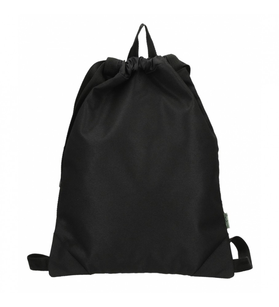 Mochila preta com cordão Pepe Jeans Davis