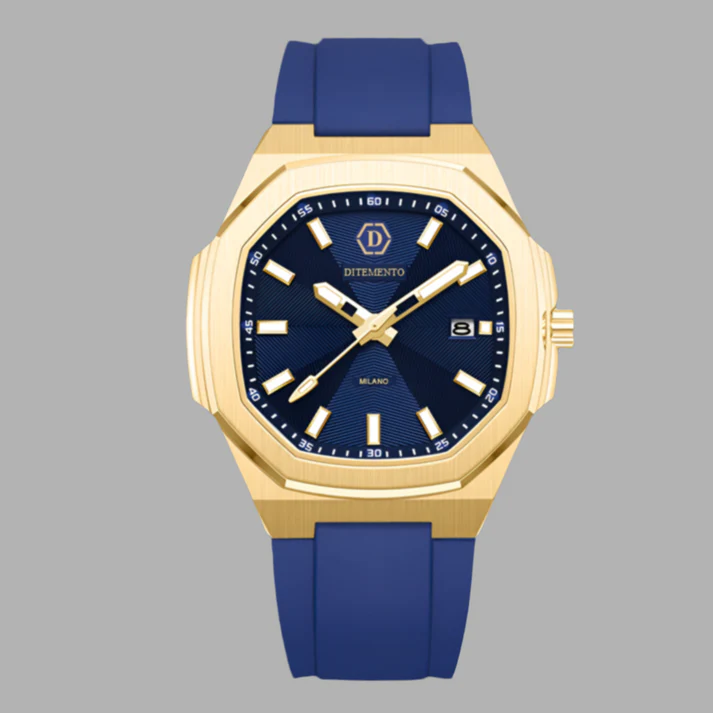 Ditemento Bugatto Azulo Horloge Heren Donkerblauw/Goud