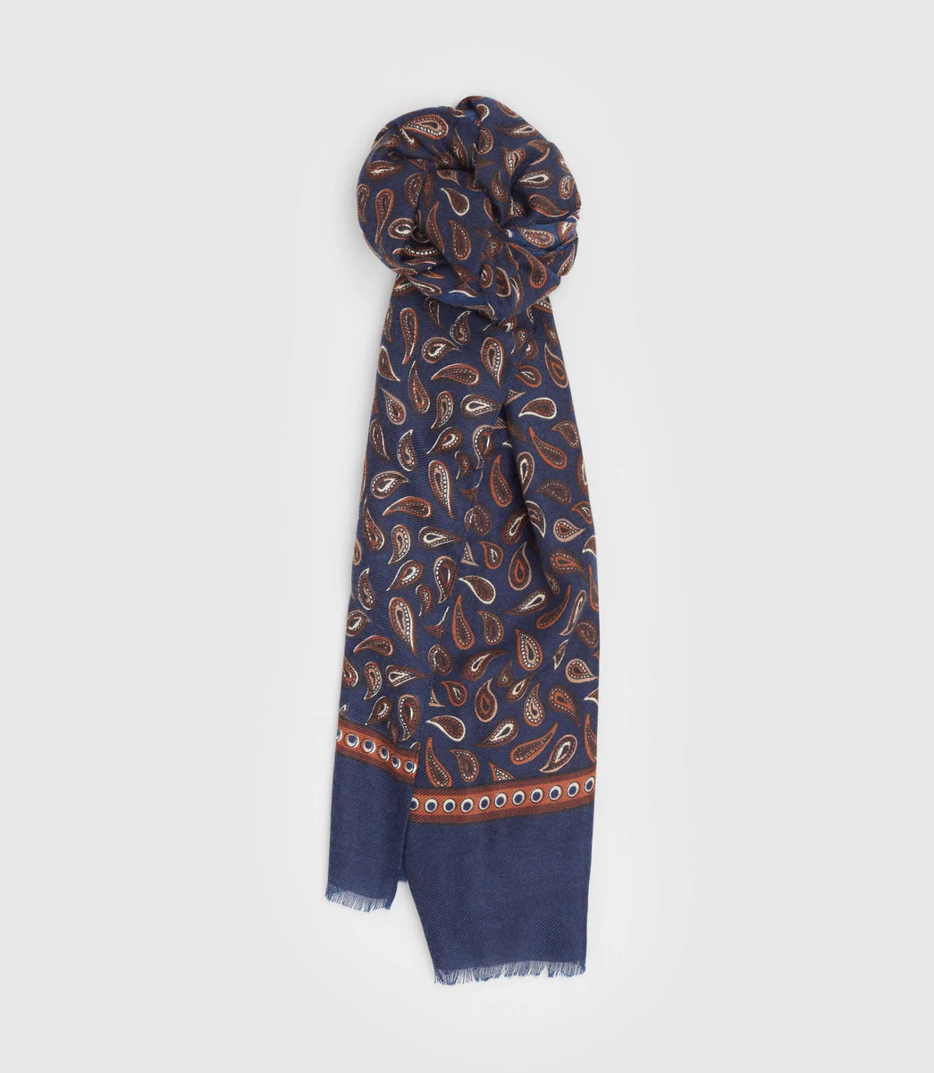 Écharpe bleu marine 