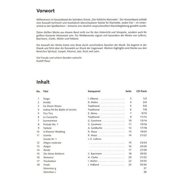 Schott Mauz Fröhliche Konzertband