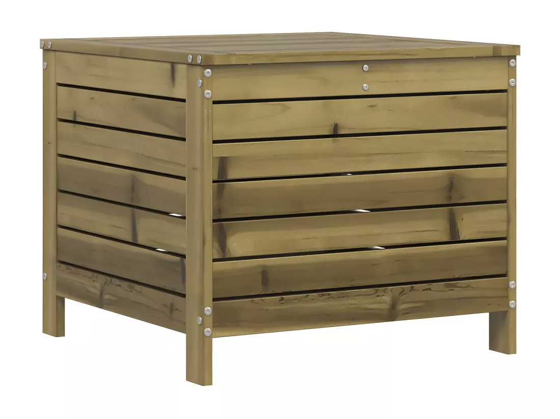 Repose-pied de jardin 62x63,5x53,5 cm bois de pin imprégné