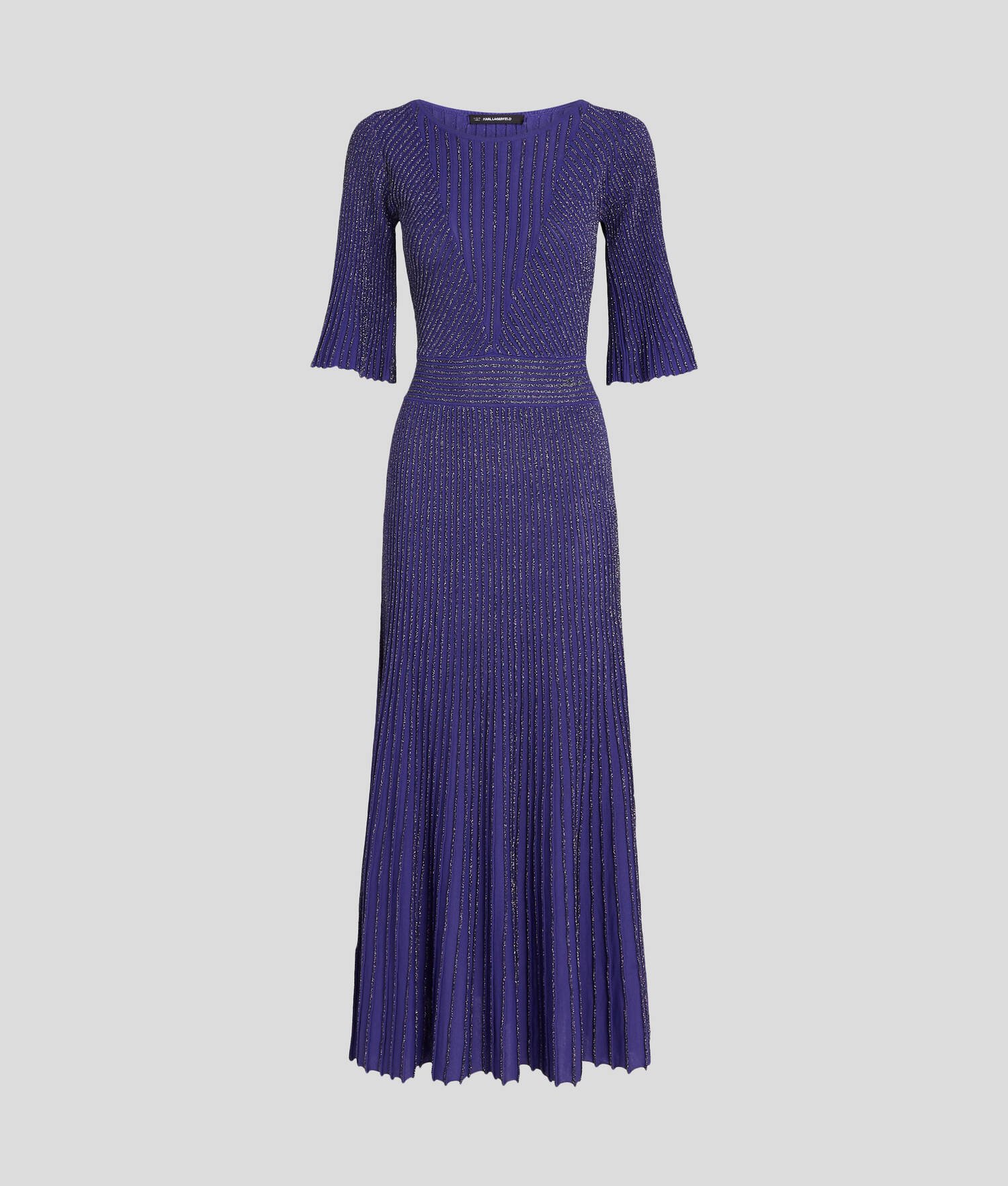 ROBE TRICOT PLISSÉE EN LUREX