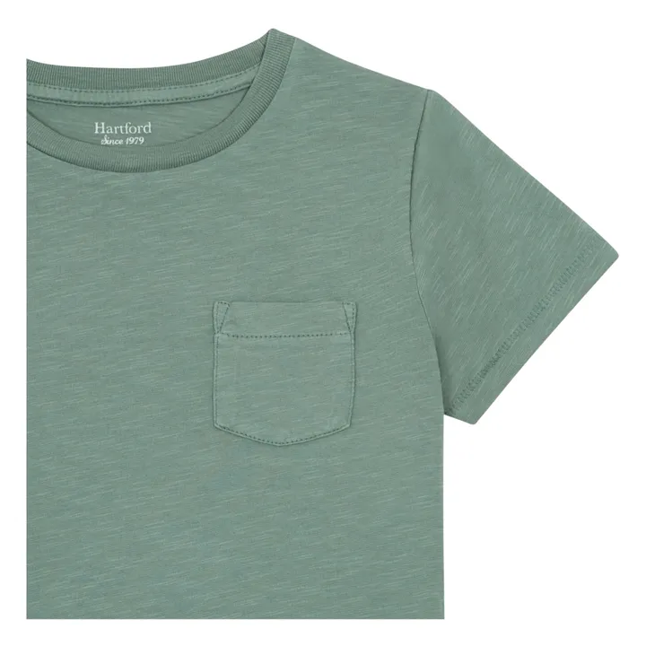 Hartford T-shirt Pocket Crew | Vert kaki