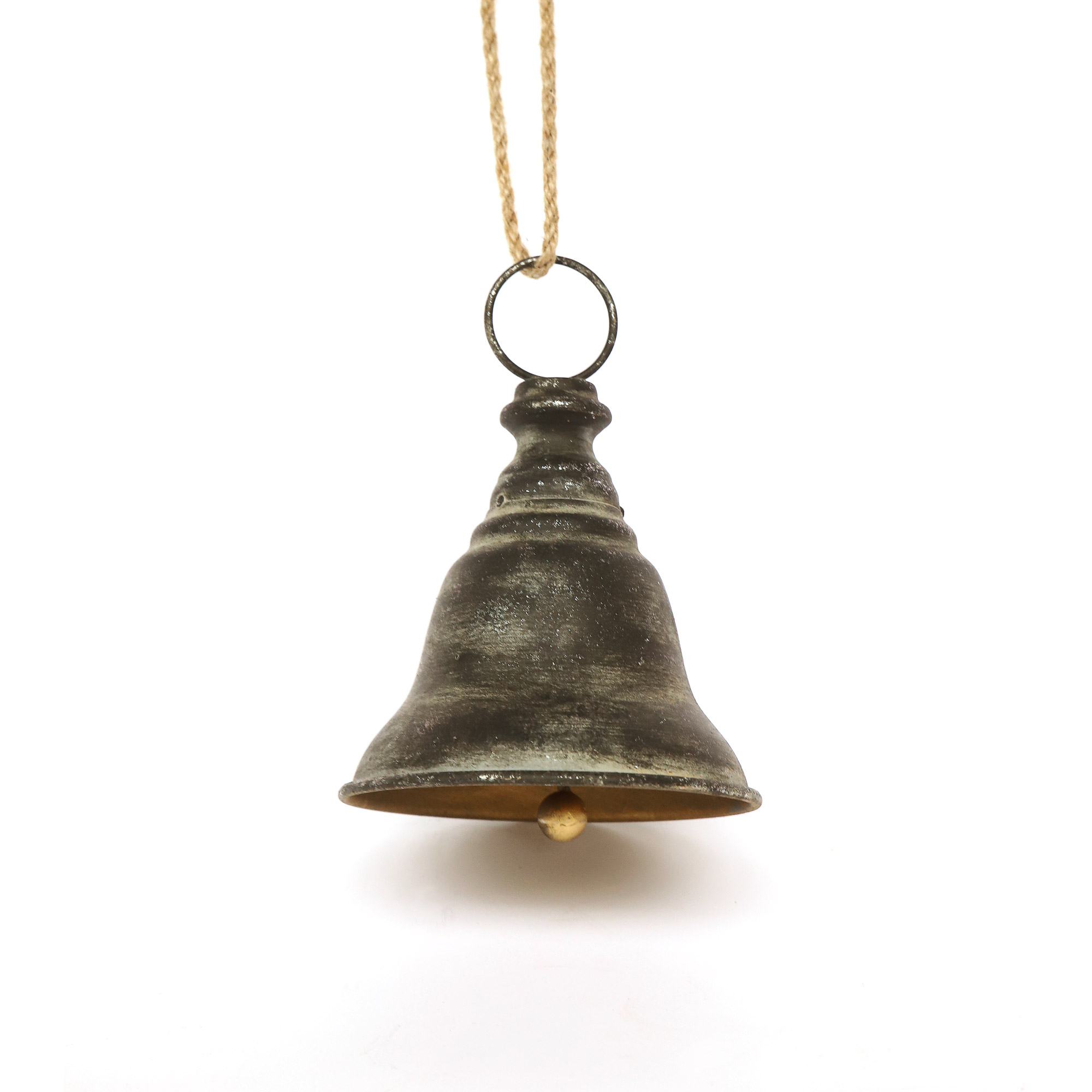Metallglocke 'Zacharias', schwarz patiniert, H 20,5 cm, Ø 14,5 cm von fischer's lagerhaus