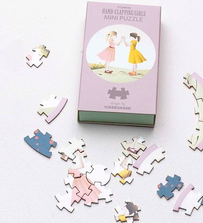Vissevasse Puzzlespiel - Mini - 11x11 cm - Hand-Clapping Girls